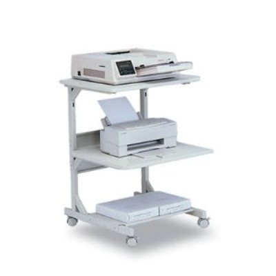 BALT Dual Laser Printer Stand, 3-Shelf, 200lbs, 24 x 24 x 33, Gray