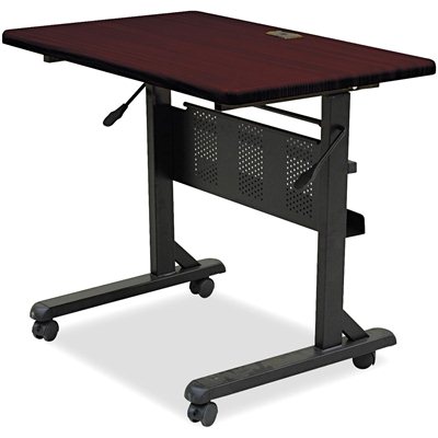 BALT Flipper Training Table, Rectangular, 36w x 24d x 29-1/2h, Mahogany